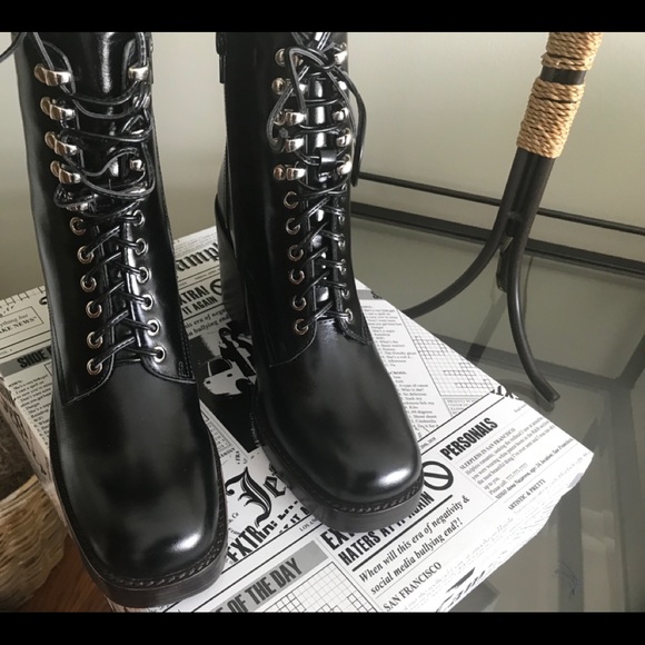 Jeffrey Campbell Heeled Combat boot - Picture 4 of 5
